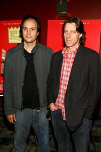 Milo Addica and Director James Marsh at the premiere of "The King."