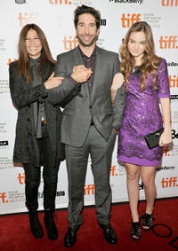 Catherine Keener, director David Schwimmer and Liana Liberato at the Canada premiere of "Trust" during the 35th Toronto International Film Festival.
