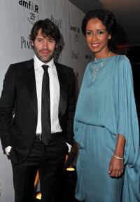 Jalil Lespert and Sonia Rolland at the amfAR Inspiration Gala in Paris.