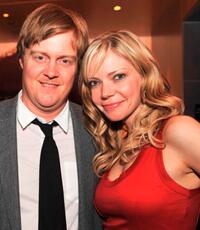 Jonathan Craven and Riki Lindhome at the after party of the premiere of "The Last House on the Left."