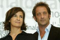 Valerie Lemercier and Vincent Lindon at the 59th Venice Film Festival.