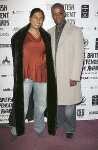 Lolita Chakrabarti and her husband Adrian Lester at the British Independent Film Awards.