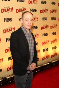 Todd Barry at the premiere of "Bored to Death."