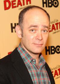 Todd Barry at the premiere of "Bored to Death."