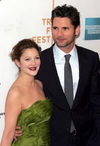 Drew Barrymore and Eric Bana at the premiere of "Lucky You" during the 2007 Tribeca Film Festival.