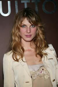 Angela Lindvall at the Louis Vuitton 150th Anniversary party and store opening celebration.