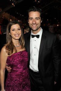Todd Lieberman and Guest at the after party of Relativity Media and The Weinstein Company's 2011 Golden Globe Awards.