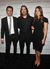 Todd Lieberman, Christian Bale and Sibi Blazic at the 2011 National Board of Review of Motion Pictures Gala.