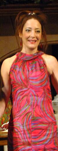 Clea Lewis at the curtain call of "Absurd Person Singular."
