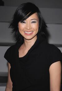 Linh-Dan Pham at the Elie Saab Ready-to-Wear A/W 2009 fashion show the during Paris Fashion Week.