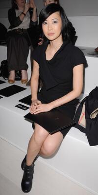 Linh-Dan Pham at the Elie Saab Ready-to-Wear A/W 2009 fashion show the during Paris Fashion Week.