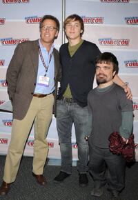 Mark Johnson, Ben Barnes and Peter Dinklage at the Prince Caspian panel preview at New York ComicCon.