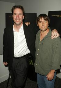 Richard Linklater and Mark Gill at the Premiere of "Before Sunset."