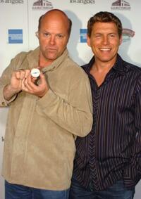 Rex Linn and Chris Breed at the H.D. Buttercup Grand Opening Celebrity Treasure Hunt..