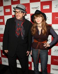 Elvis Costello and Jenny Lewisa at the Sundance Channel's debut of "Spectacle: Elvis Costello With."