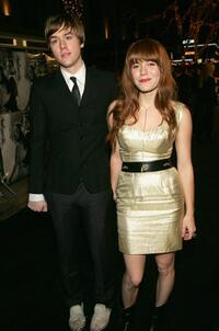 Jonathan Rice and Jenny Lewis at the premiere of "Walk The Line."