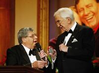 Jerry Lewis and Steve Lawrence at the 39th Annual Jerry Lewis MDA Labor Day Telethon.
