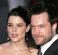 Neve Campbell and John Light at the Laurence Olivier Awards.