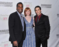 Norm Lewis, Erin Mackey and Matthew Scott at the after party of the Broadway Opening Night of "Sondheim on Sondheim" in New York.