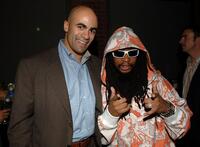 Jamal Mayers and Lil' Jon at the Stanley Cup Playoff Party.
