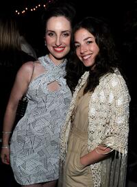 Zoe Lister-Jones and Olivia Thirlby at the after party of the California premiere of "Breaking Upwards."