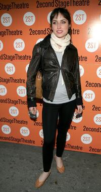 Zoe Lister-Jones at the opening night of "Show People."