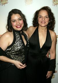 Vanessa Aspillaga and Priscilla Lopez at the after party of the play opening of "Anna in the Tropics."
