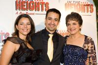 Vanessa Napal, Lin-Manuel Miranda and Priscilla Lopez at the after party of the opening night of "In The Heights."