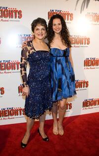Priscilla Lopez and Mandy Gonzalez at the after party of the opening night of "In The Heights."