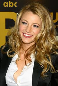 Blake Lively at the launch party of "Gossip Girls."