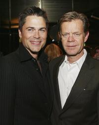 Rob Lowe and William H. Macy at the Premiere of "Thank You For Smoking".
