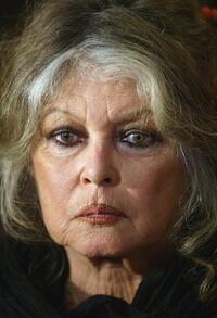 Brigitte Bardot as a spokesperson for animal rights in Paris.