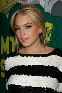 Lindsay Lohan at the MTV's Total Request Live.
