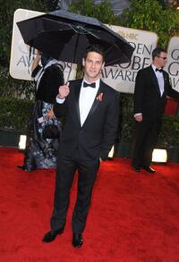 Justin Bartha at the 67th Annual Golden Globe Awards.