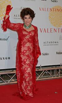 Gina Lollobrigida at the Valentino : 45th Anniversary Celebration Gala.