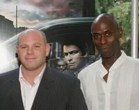Domenick Lombardozzi and Lance Reddick at the premiere of "The Wire."