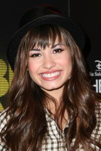 Demi Lovato at the Disney Upfront presentation.