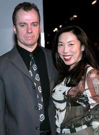 Michael O'Keefe and Jodi Long at the opening night of "McReele."