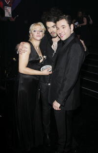 Courtney Love, Russell Brand and David Walliams at the British Comedy Awards 2006.