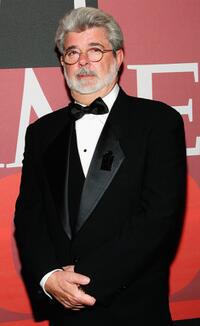 George Lucas at cocktail party for Time Magazine's 100 Most Infuential People issue.