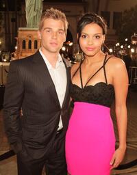Mike Vogel and Jessica Lucas at the premiere of "Cloverfield."