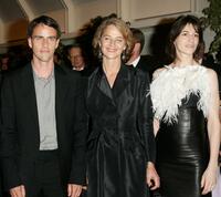 Laurent Lucas, Charlotte Rampling and Charlotte Gainsbourg at the 58th International Cannes Film Festival opening night gala.