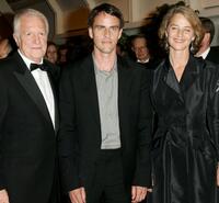 Andre Dussollier, Laurent Lucas and Charlotte Rampling at the 58th International Cannes Film Festival opening night gala.