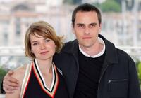 Sophie Quinton and Laurent Lucas at the photocall of "Qui a tue Bambi" during the 56th Cannes film festival.