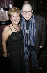 Diana Lucas and Matt Lucas at the after party following the "Little Britain's Big Night" charity gala performance.