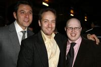 David Walliams, Derren Brown and Matt Lucas at the after party of the opening night of "Little Britain."