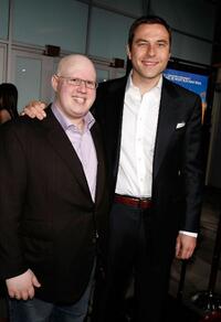 Matt Lucas and David Walliams at the premiere of "Run, Fat Boy, Run."