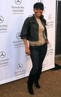 Nia Long at the Mercedes Benz Fashion Week.