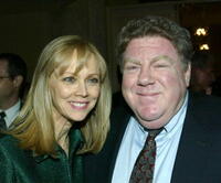 Shelly Long and actor George Wendt at the Los Angeles Free Clinic's 27th Annual Benefit.