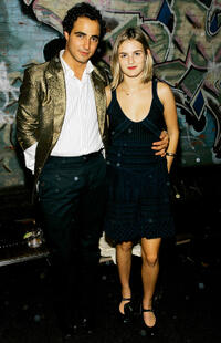 Designer Zac Posen and Nathalie Love at the after party of the Zac Posen Spring 2007 in New York.